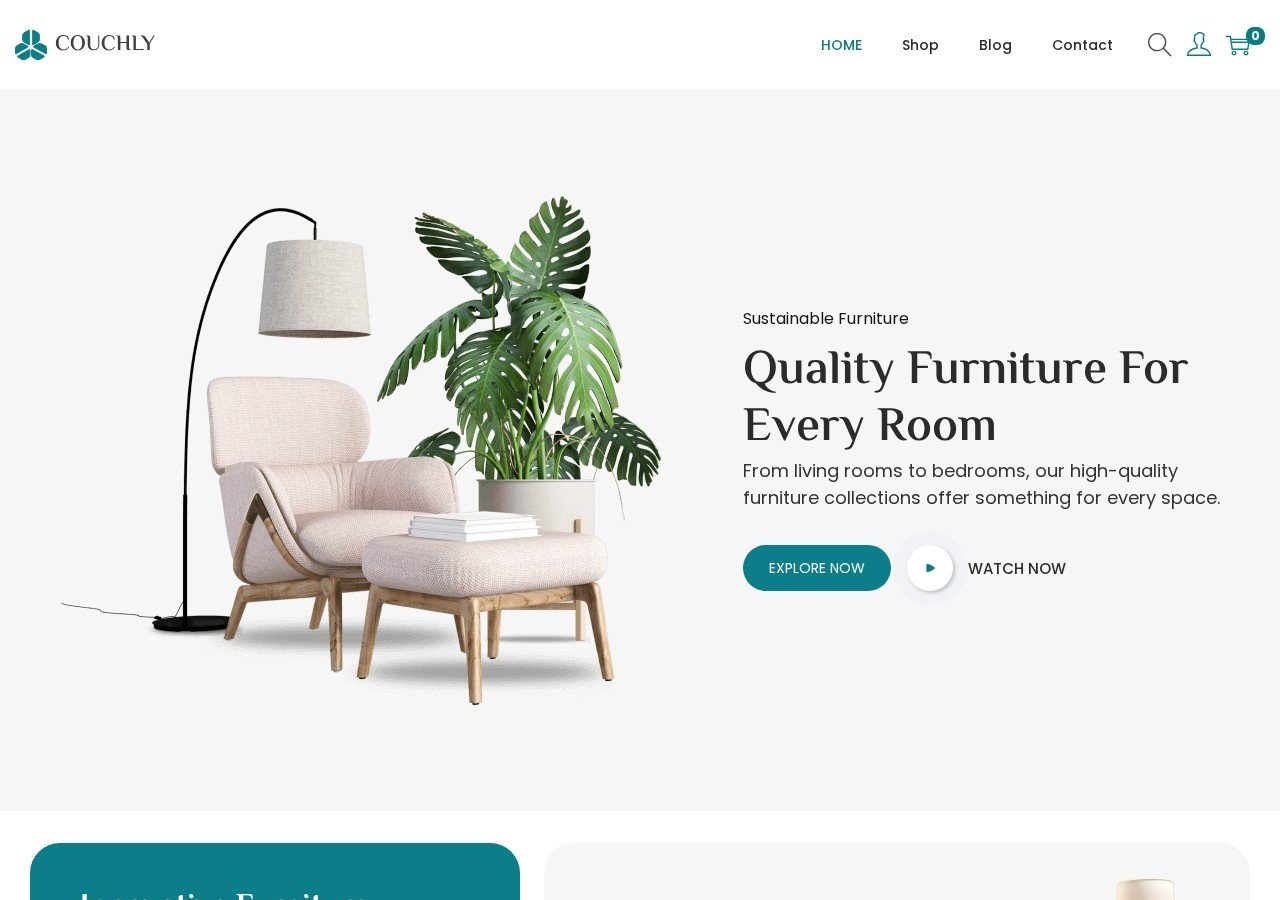 Couchly website homepage